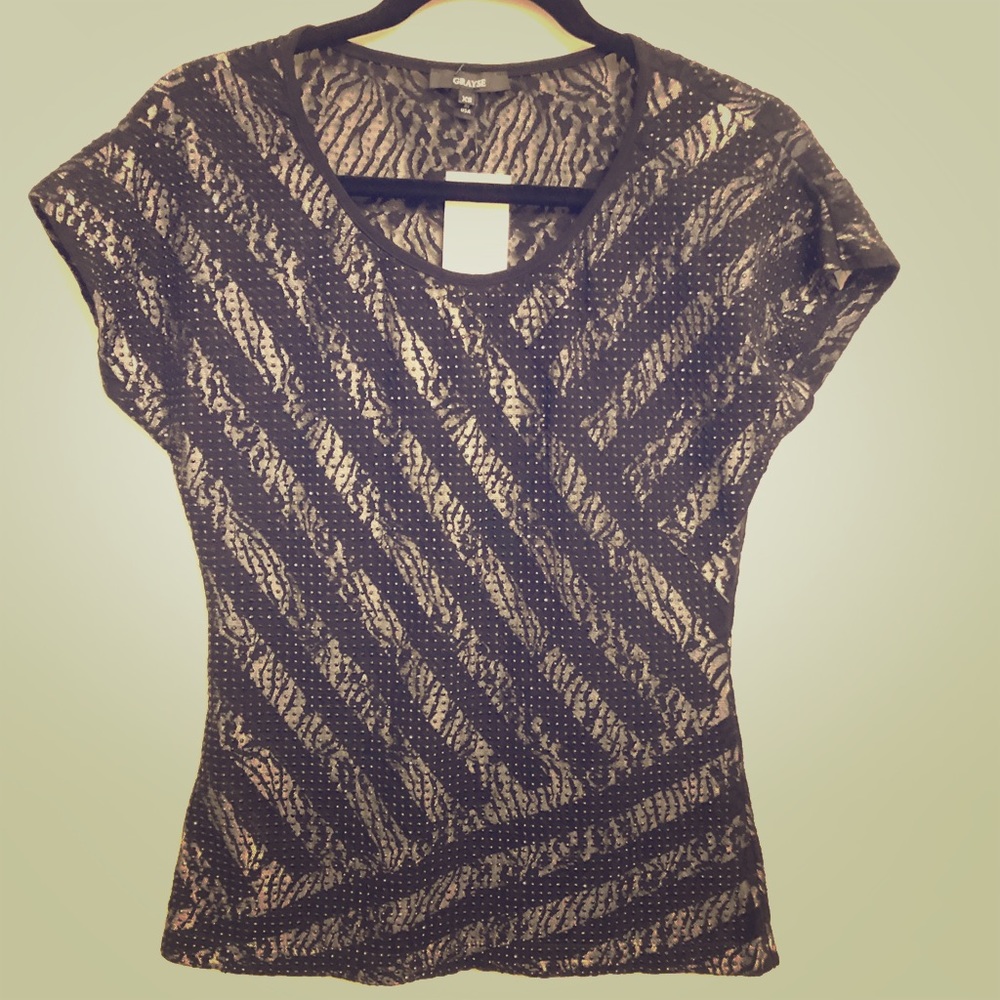 Grayse lace tee